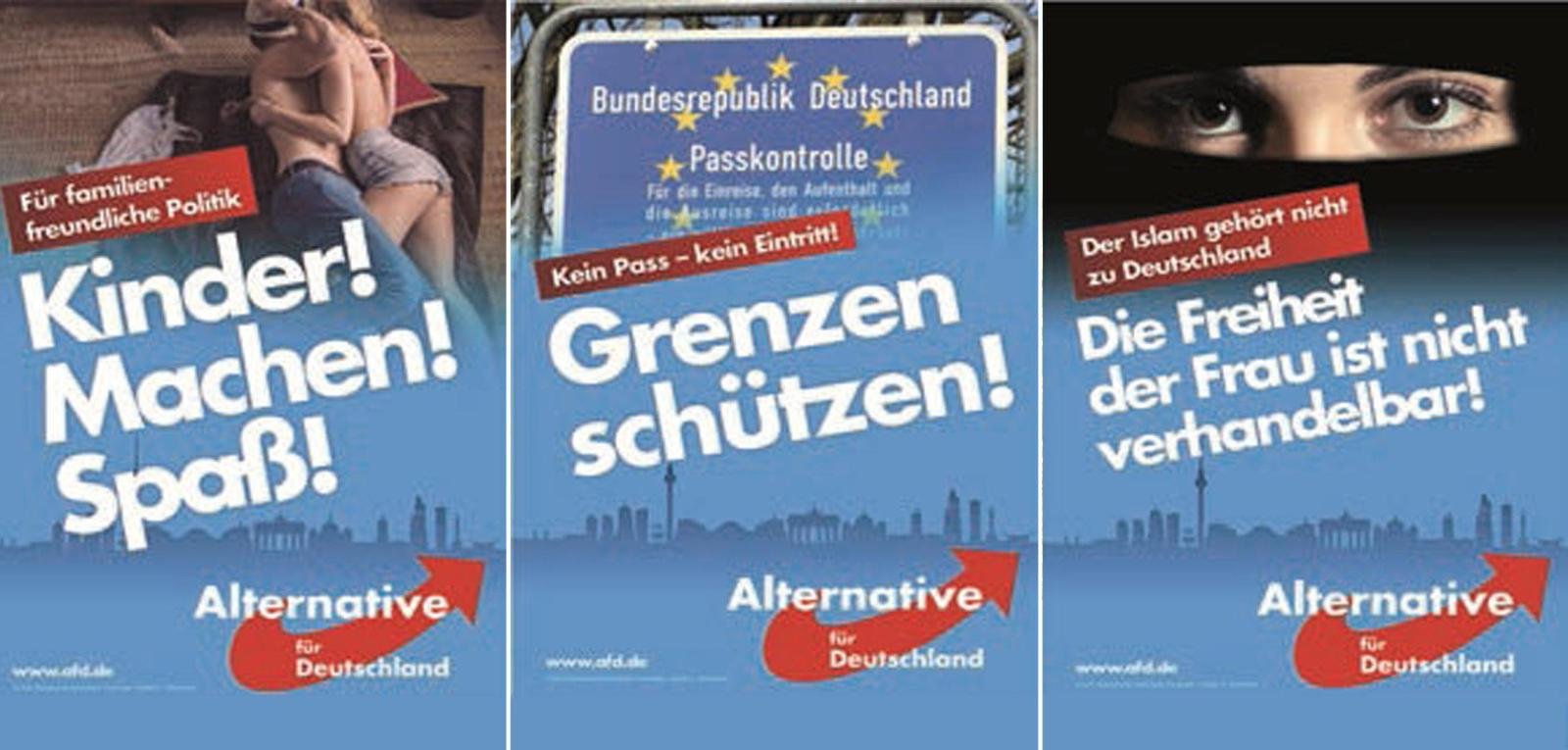 AfD Plakatmotive Wahlkampf Bayern
